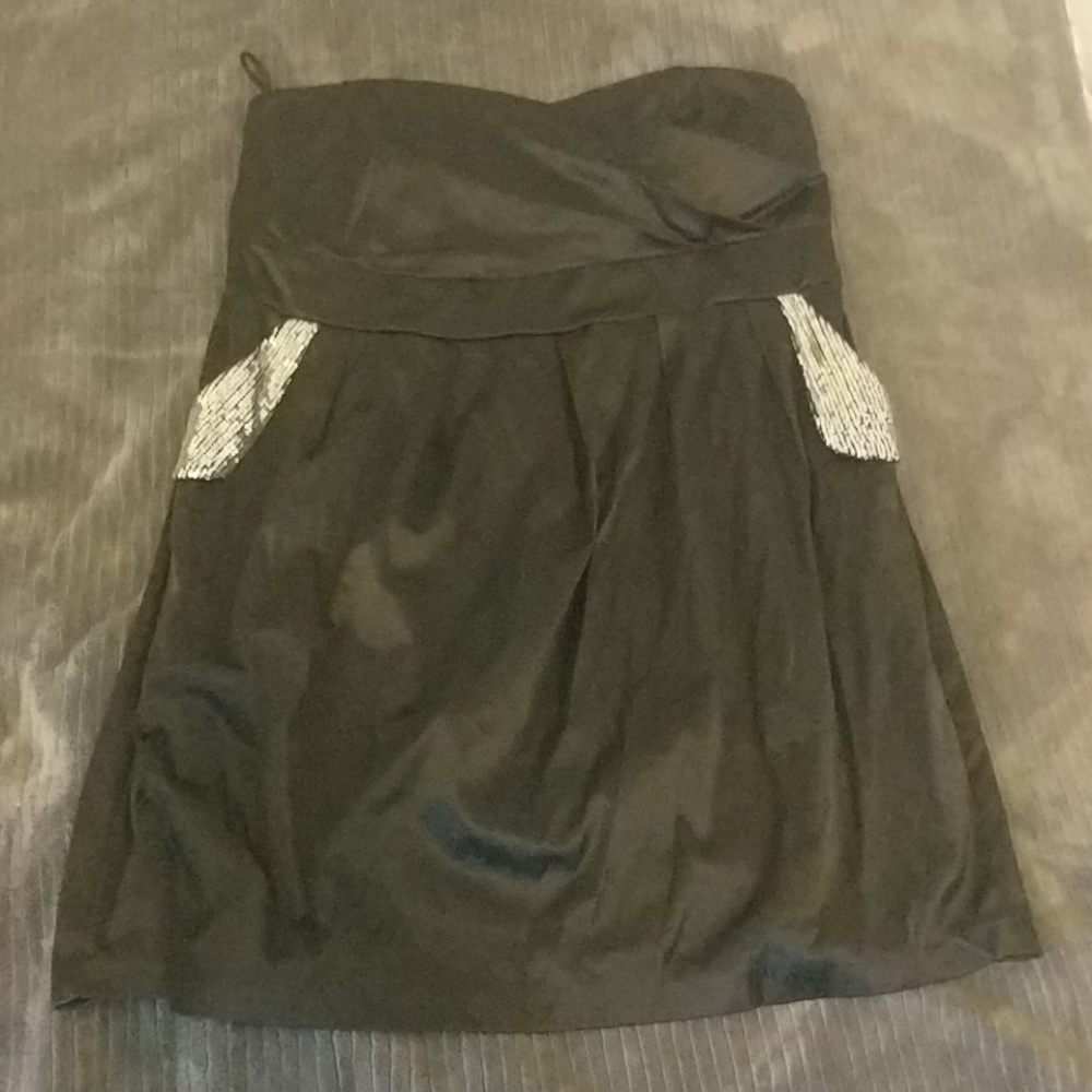 Torrid black strapless dress